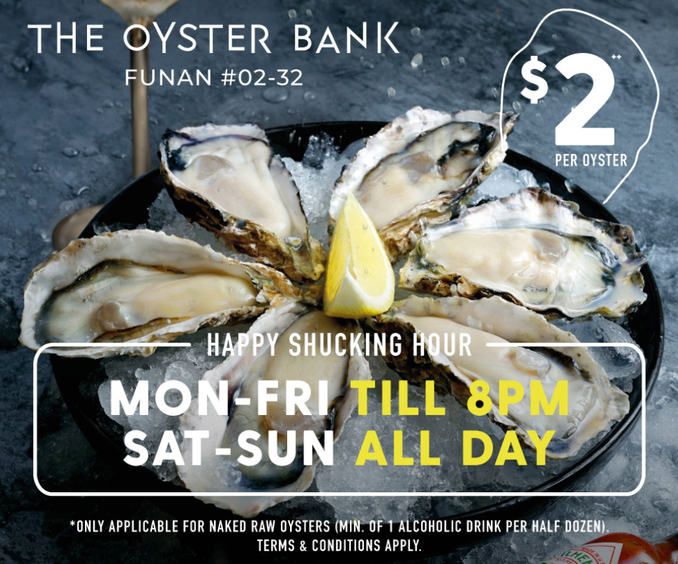 The Oyster Bank's  Happy Shucking Hour