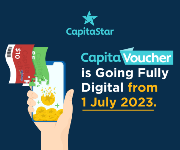 CapitaVoucher to go fully digital from 1 July 2023 | CapitaLand